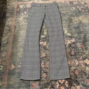 Express Black & White Plaid Editor Pants Women’s Size 00R